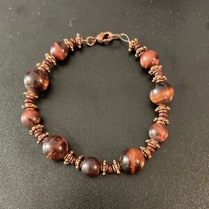Elegant Brown Beaded Bracelet